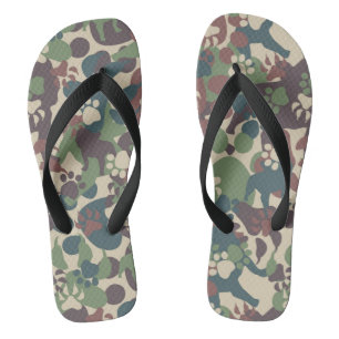 Hundekampfmuster Flip Flops