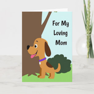 Hundekarte für meine liebevolle Mutter Karte