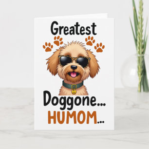 Hundekarte mit gesprenkelter Sonnenbrille Karte