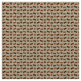 Hundekatze Tierpfau Druckknochen Krawatte Muster Stoff