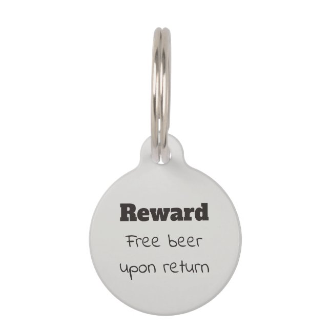 Hundekatze Witziger Spaß Anpassen ID verloren Haustiermarke (Vorderseite)