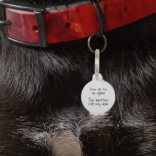 Hundekatze Witziger Spaß Anpassen ID verloren Haustiermarke