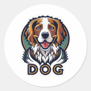 Hundekleber Runder Aufkleber