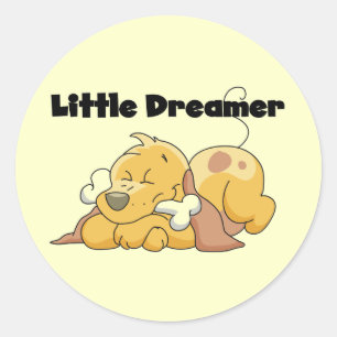 Hundekleine Träumer-T - Shirts und Geschenke Runder Aufkleber