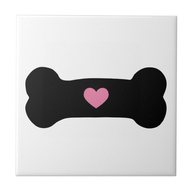 Hundeknochen Fliese (Vorderseite)