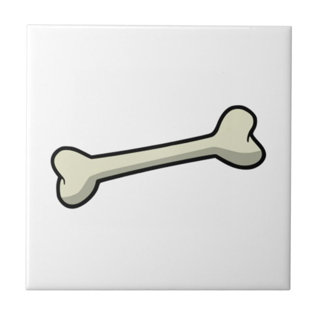 Hundeknochen Fliese (Vorderseite)