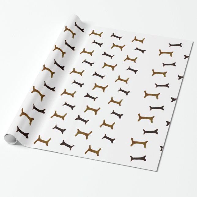 Hundeknochen Geschenkpapier (Ungerollt)