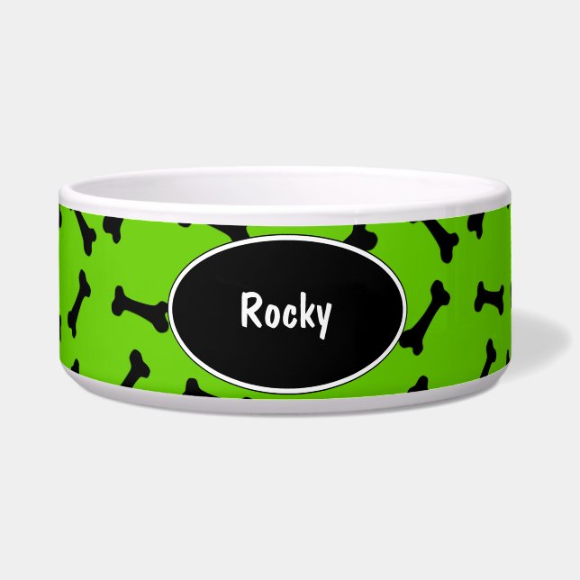 Hundeknochen-große Hundeschüssel Napf (Vorderseite)