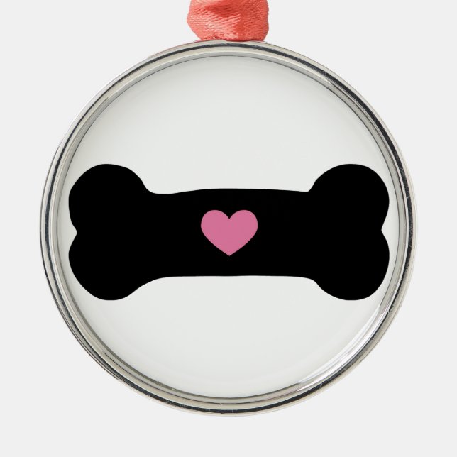 Hundeknochen Ornament Aus Metall (Vorne)