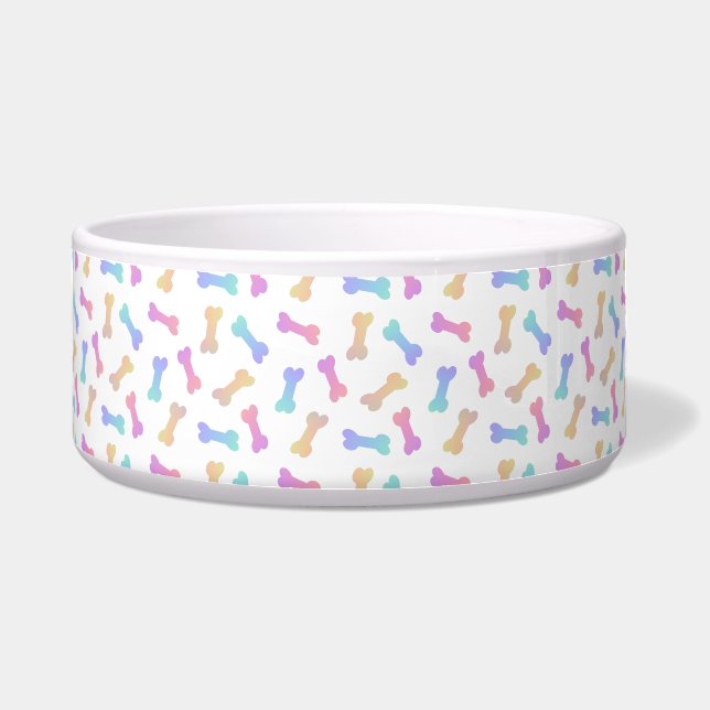 Hundeknochen Rainbow Pet Collar Napf (Vorderseite)