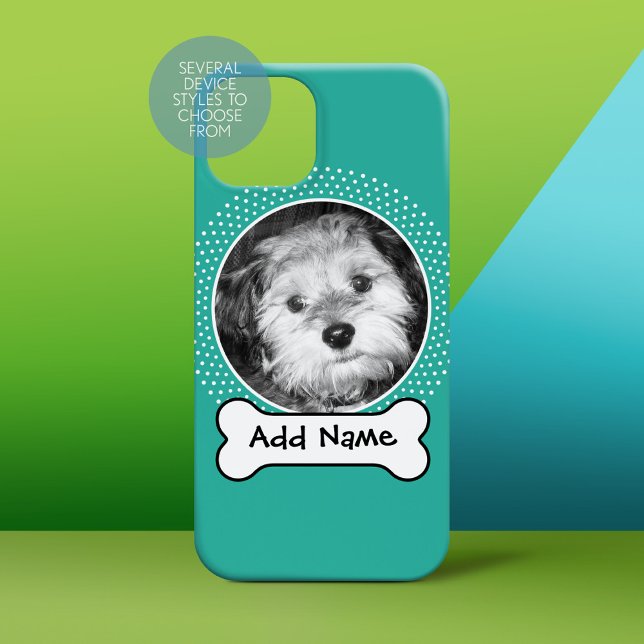 Hundeknochen und Foto für Haustiere Case-Mate iPhone Hülle (Personalized Phone Case)
