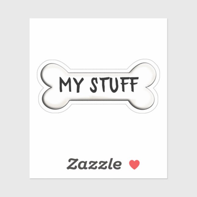 Hundeknochenform Aufkleber (Blatt)