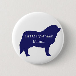 Hundeknopf der Großen Pyrenäen Button