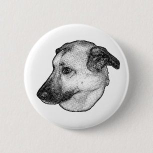 Hundekopf, Manga-Knopf Button