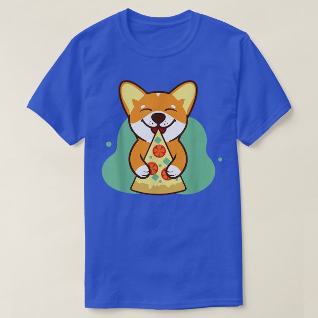 Hundekorgi isst Pizzaelliebhaber T-Shirt (Design vorne)