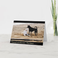 Hundekunst-Karte - ein Hund Wags seinen Schwanz