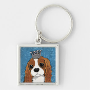Hundekunst Königcharles Spaniel-  Schlüsselanhänger