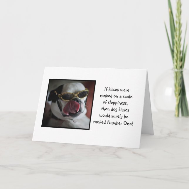 Hundeküsse erhalten wohle Karte (Vorderseite)