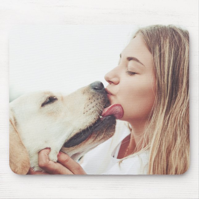 Hundeküsse Foto Mousepad (Vorne)