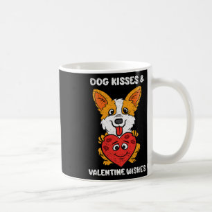 Hundeküsse und Valentinstagswünsche Süßer Corgi He Kaffeetasse