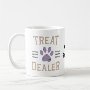 Hundeleckerchen-Händler Lustiges Humor-Design Perf Kaffeetasse