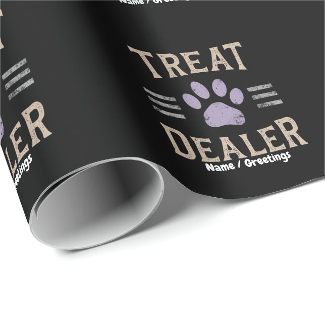 Hundeleckerhändler Lustiges Humor Design Perfekt  Geschenkpapier (Rolleneckpunkt)
