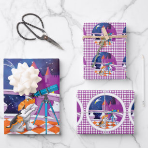 Hundeleskop Geschenkpapier Set
