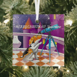 Hundeleskop Ornament Aus Glas