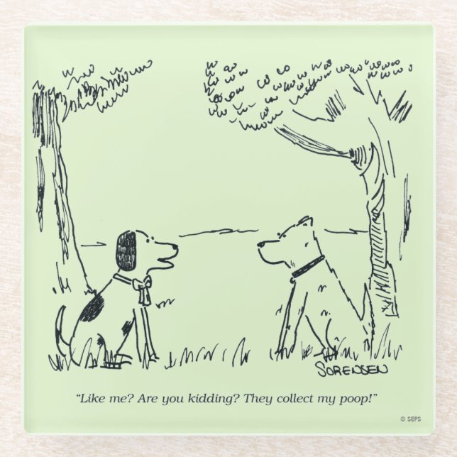 HundeLiebe Glasuntersetzer (Vorderseite)