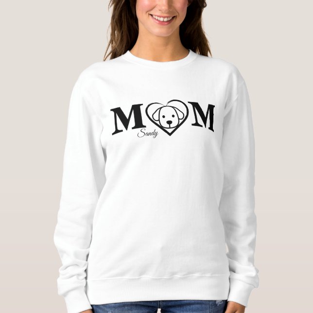 Hundeliebermutter Sweatshirt (Vorderseite)