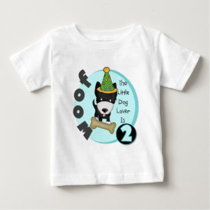 Hundeliebhaber-2. Geburtstags-T-Shirts und Baby T-shirt