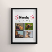 Hundeliebhaber 4 Foto Collage personalisiert