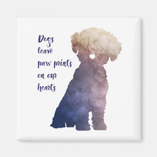 Hundeliebhaber Bichon Frise zeitgenössischer Druc Magnet