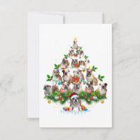 Hundeliebhaber | Bulldog Christmas Tree Ornaments