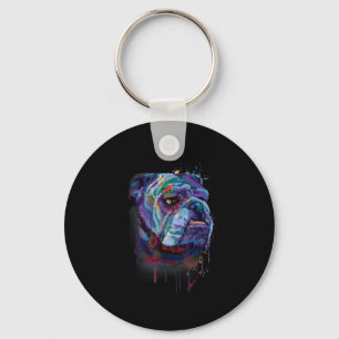 Hundeliebhaber English Bulldog Geschenk Englisch Schlüsselanhänger