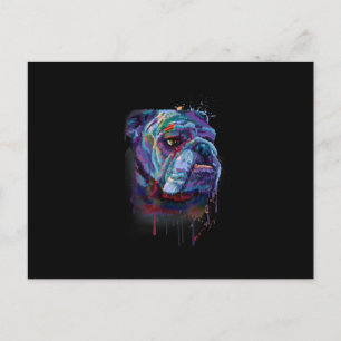Hundeliebhaber   English Bulldog Gift English Bull Feiertagspostkarte