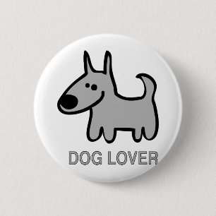 Hundeliebhaber-Entwurf! Button