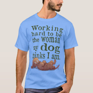 Hundeliebhaber Frauen am oberen Ende T-Shirt