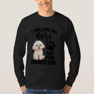 Hundeliebhaber Hundebesitzer Meine Nase Welpenlieb T-Shirt