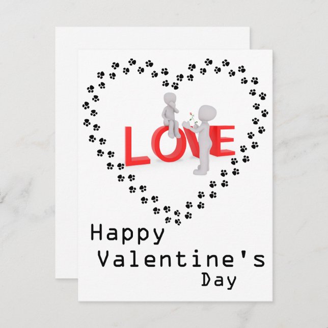 Hundeliebhaber Karte (Vorne/Hinten)