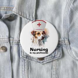 Hundeliebhaber, Krankenschwester Button