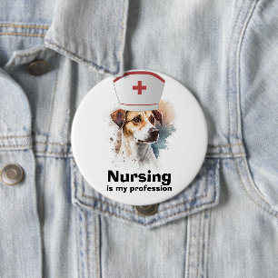 Hundeliebhaber, Krankenschwester Button