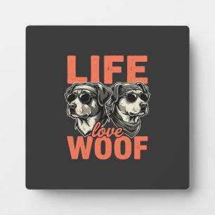 Hundeliebhaber Leben Liebe Wuff Fotoplatte