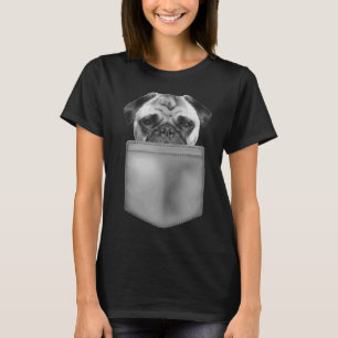 Hundeliebhaber schenken Mops in Pocket Funny Hund T-Shirt