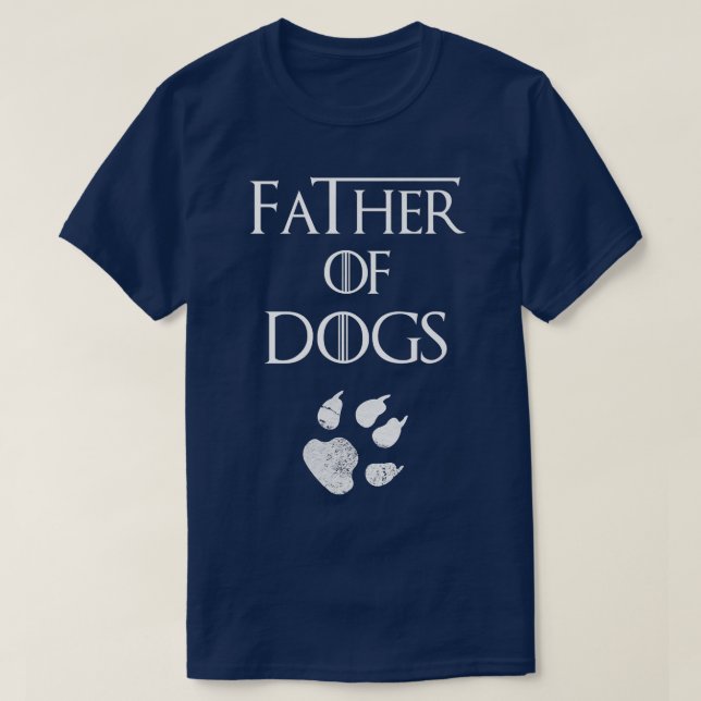 Hundeliebhaber Vater von Hunden  T-Shirt (Design vorne)