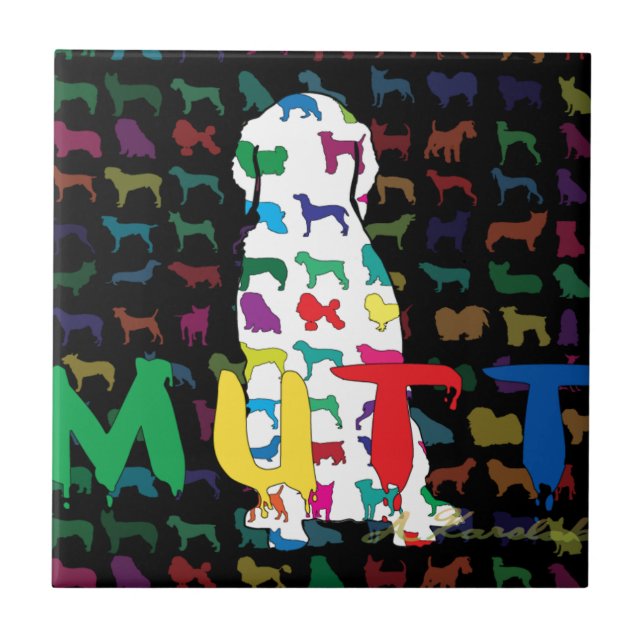 Hundeliebhaberprodukte Fliese (Vorderseite)