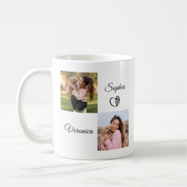 Hundemama 4 Foto Personalisierter Name | Benutzerd Kaffeetasse