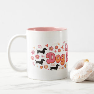 Hundemama-Ära-Tasse Dachshund Zweifarbige Tasse