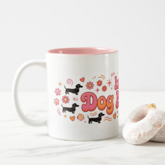 Hundemama-Ära-Tasse Dachshund Zweifarbige Tasse