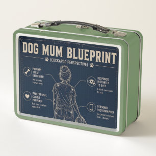 Hundemama Cockapoo Blueprint Lunchbox